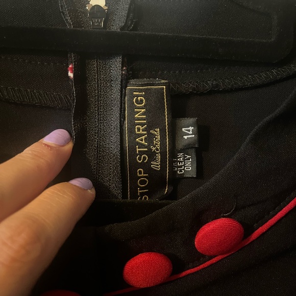 NWT Stop Staring! 30s Inspired Bombshell Dress - Picture 5 of 11